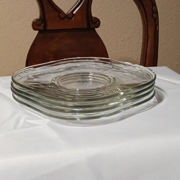 Vintage Joe Colombo Arno Glass Salad Plates Made in Italy - Picture 1 of 5